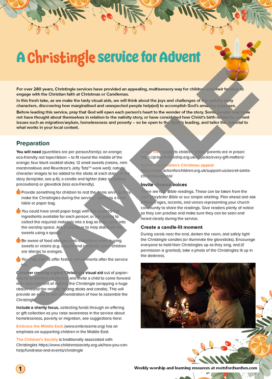 Christingle with a fresh twist: an unexpected addition
