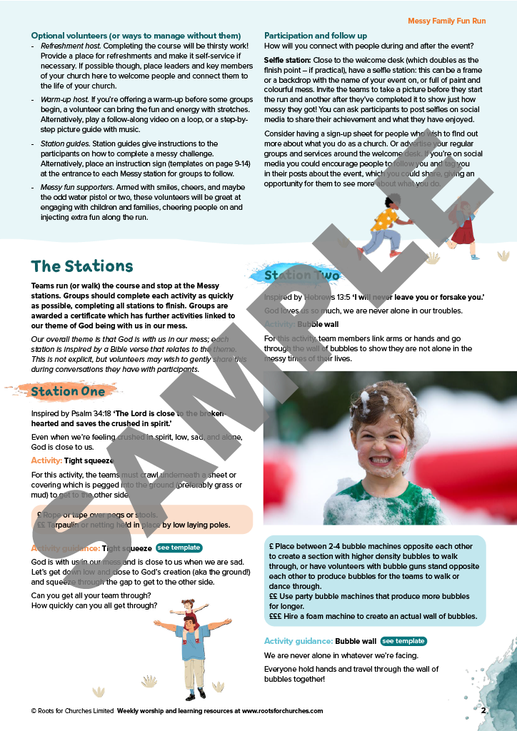 Messy Family Fun Run: offering hope in the messiness of life