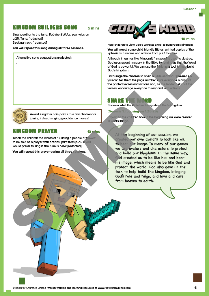 Kingdom Builders: 3-session holiday club