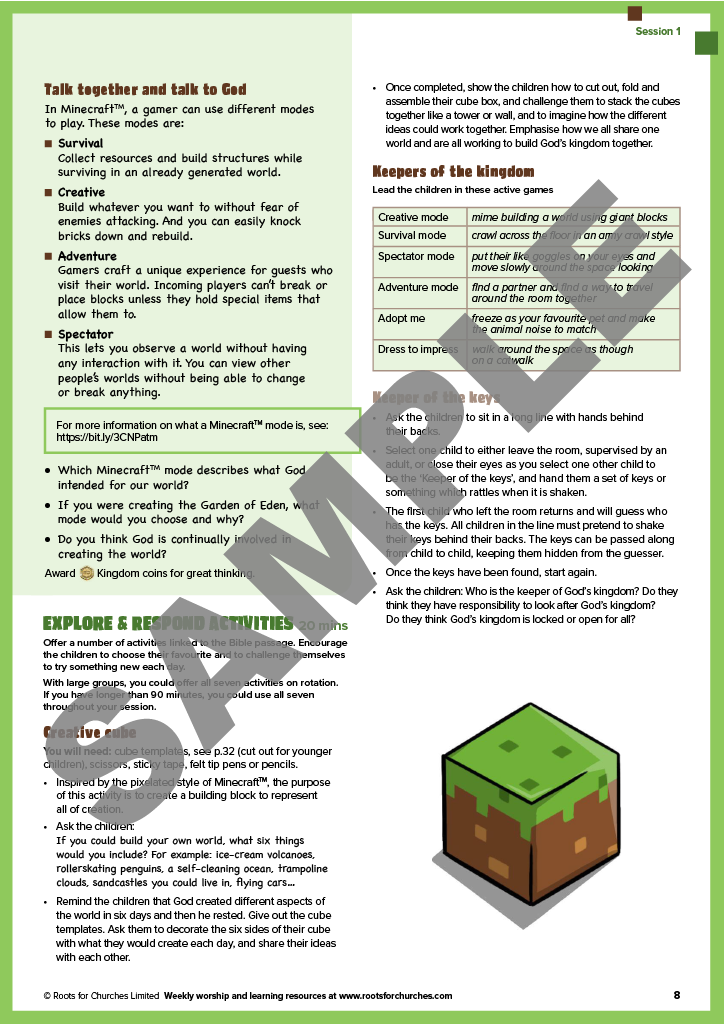 Kingdom Builders: 3-session holiday club