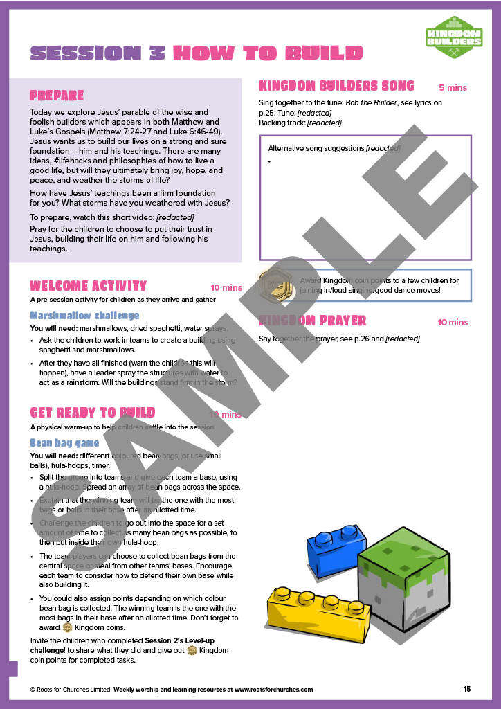 Kingdom Builders: 3-session holiday club
