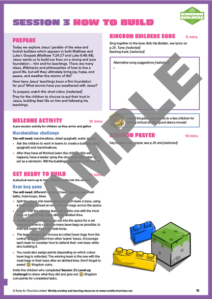 Kingdom Builders: 3-session holiday club