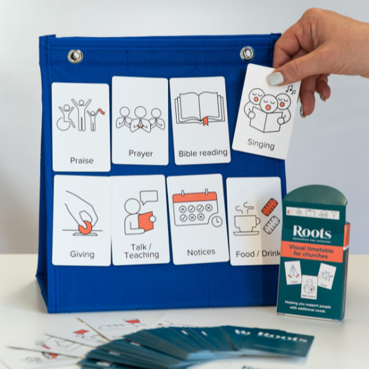 Visual timetable for churches: card pack