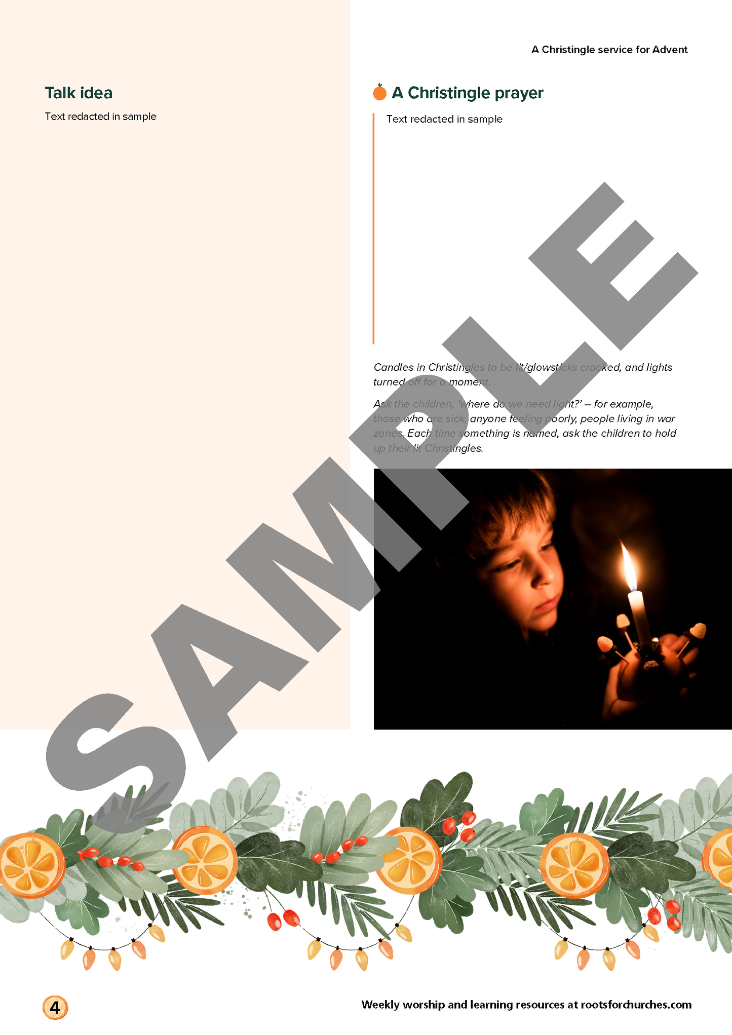 Christingle with a fresh twist: an unexpected addition