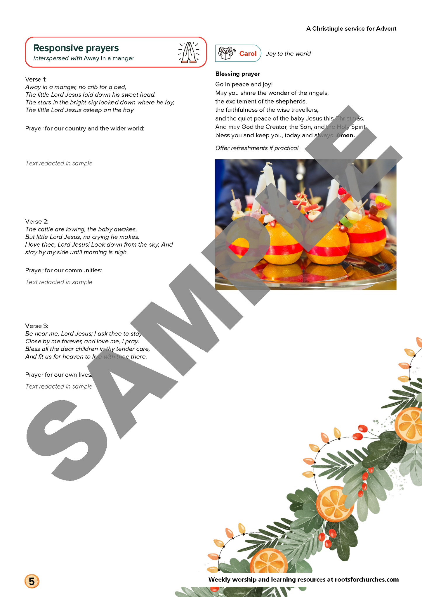 Christingle with a fresh twist: an unexpected addition