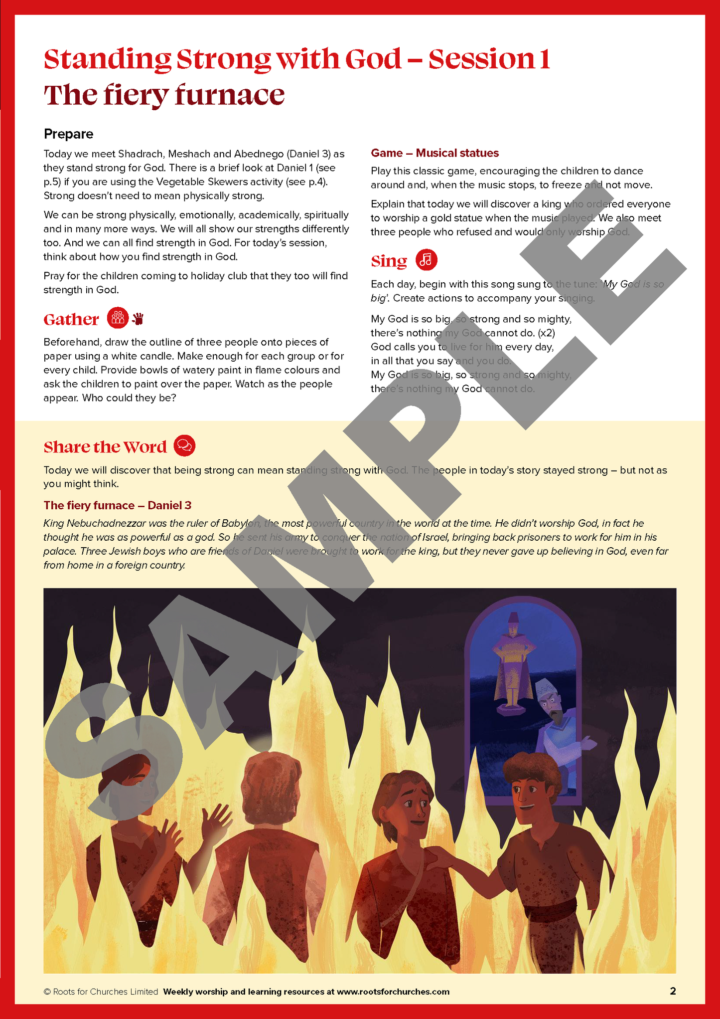 Standing Strong with God: 2-session holiday club