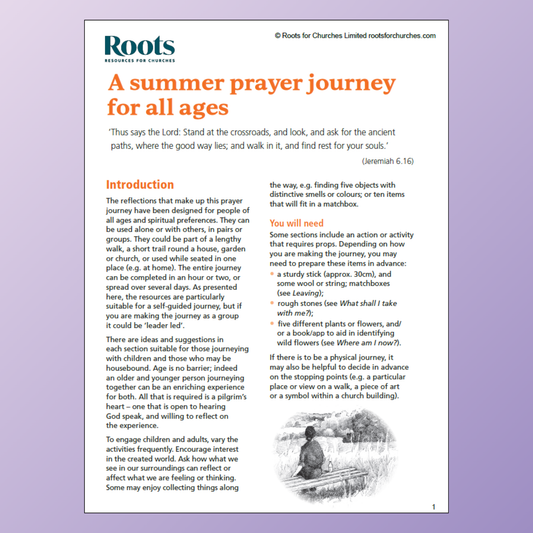 Summer prayer journey for all ages
