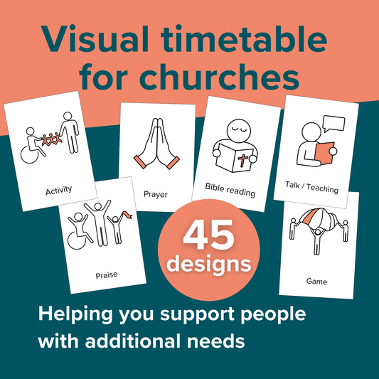 Visual timetable for churches: digital download