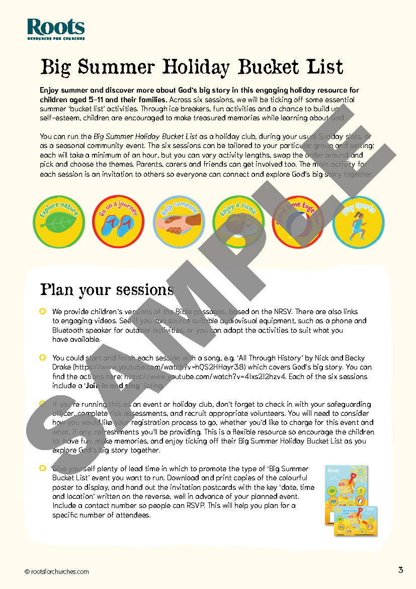 The Big Summer Holiday Bucket List: 6-session holiday club