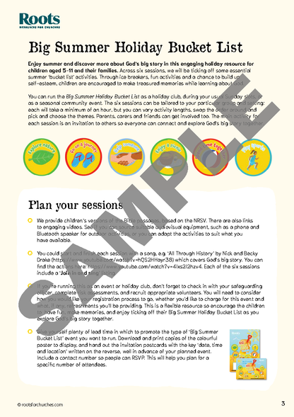 The Big Summer Holiday Bucket List: 6-session holiday club